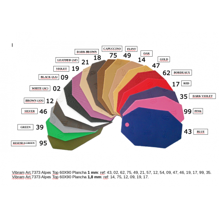 BORRACHA 7373 ALPES 1MM