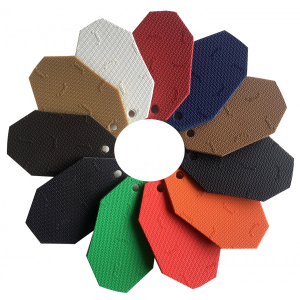 BORRACHA VIBRAM 54X42 6MM VERMELHO